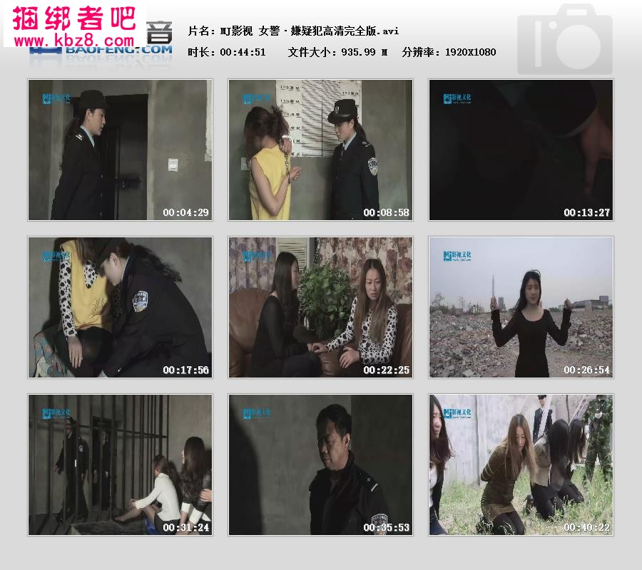 MJ影视 女警·嫌疑犯高清完全版【935.99 MB】